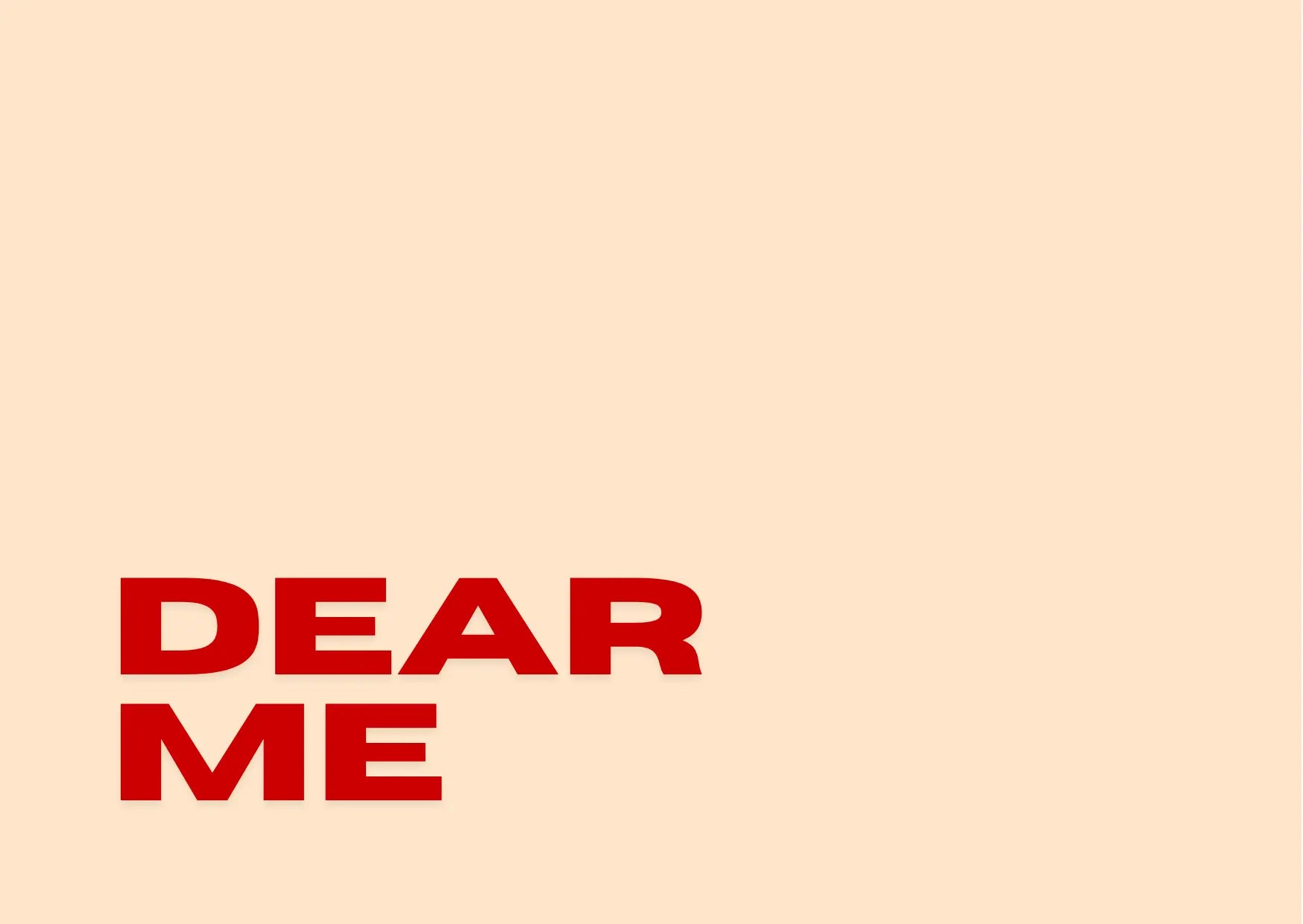Carte postale 'Dear Me' – message à soi-même dans le futur