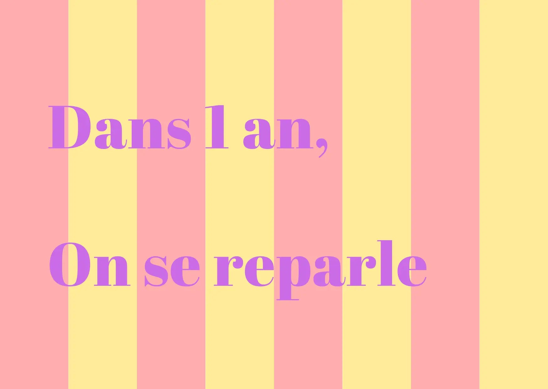 Carte postale 'On se reparle' – message différé entre amis
