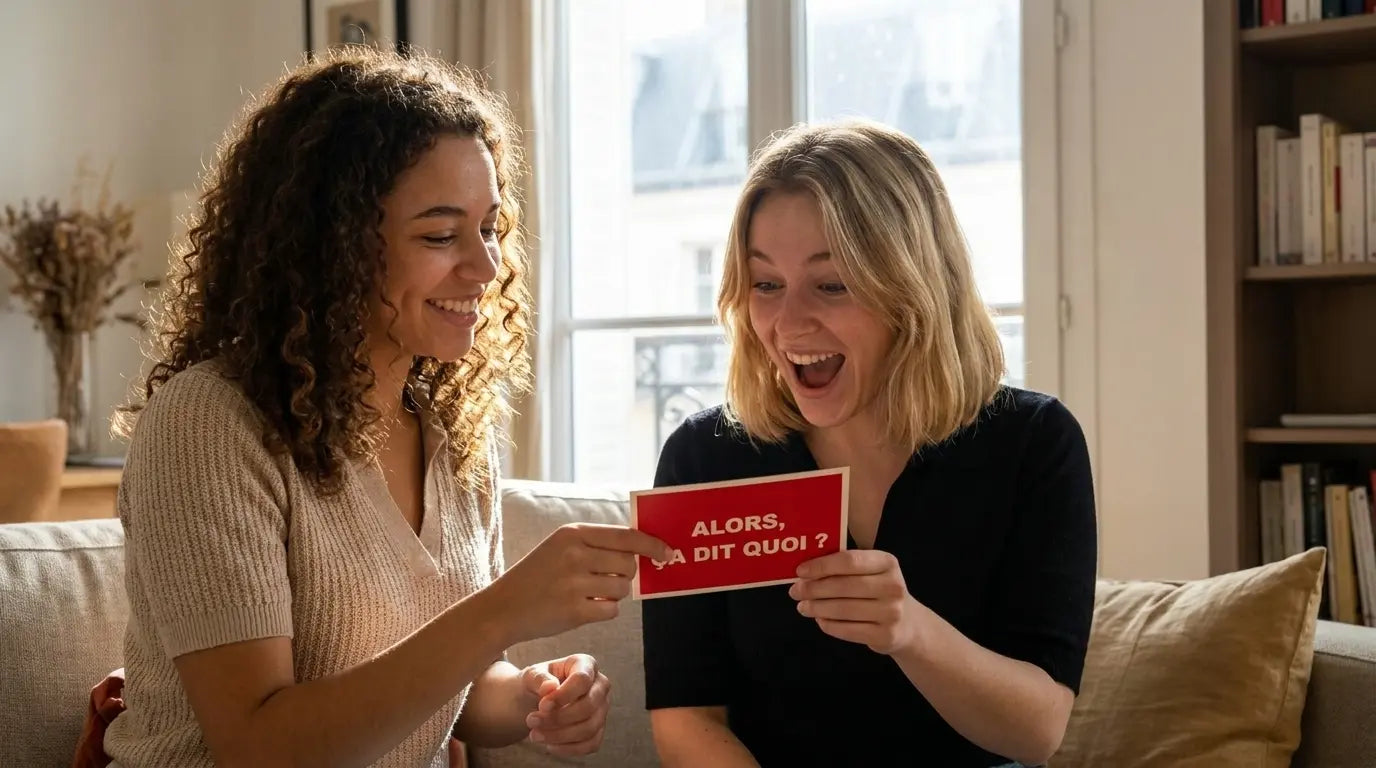 Femme tendant une carte postale – cadeau envoyé dans le futur"